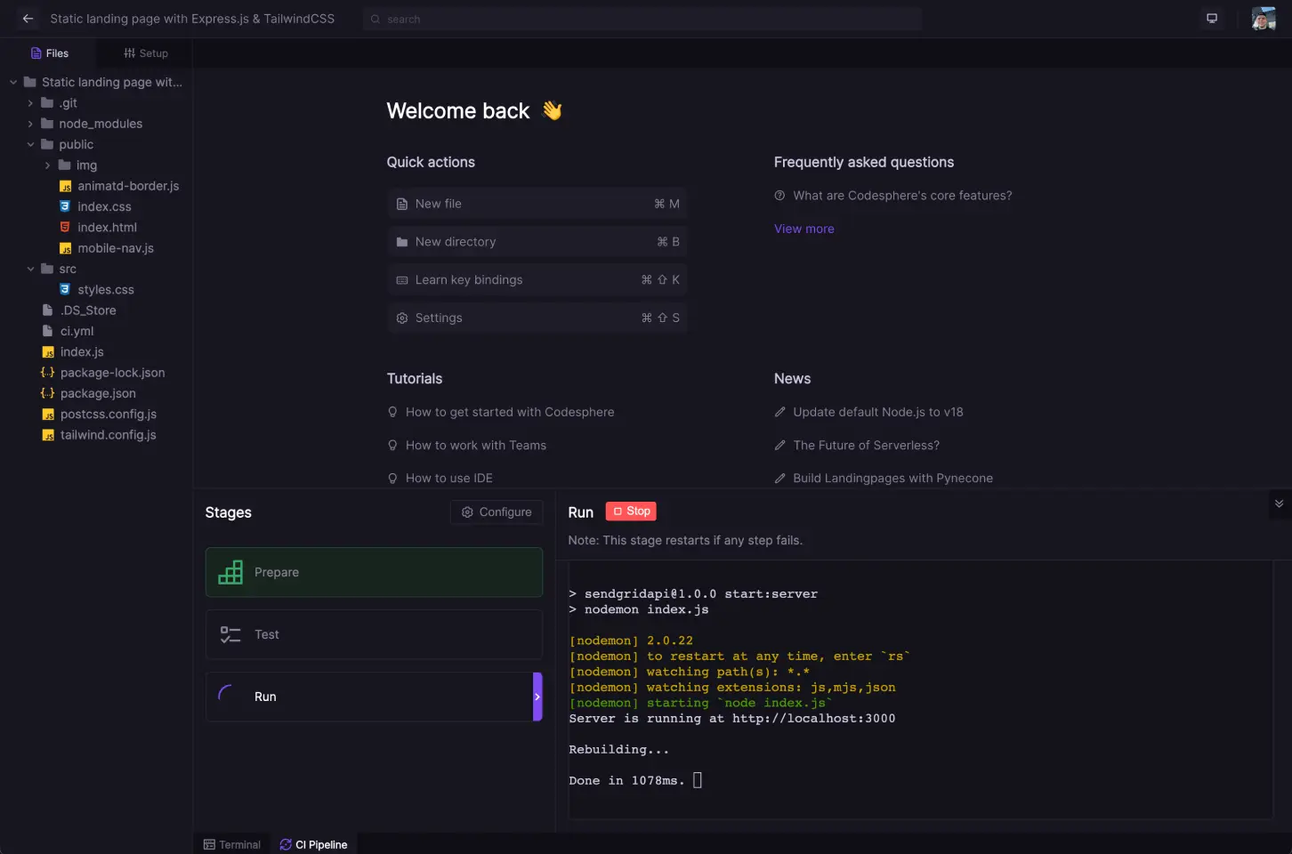 Codesphere IDE